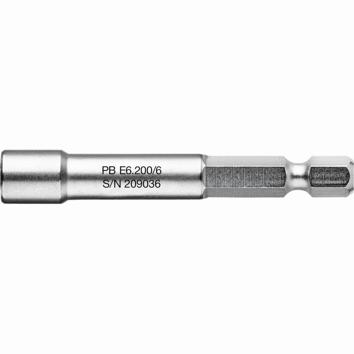 PB Swiss Tools PB E6.200/6 Socket Wrench Bit, Design E 6.3 (1/4")