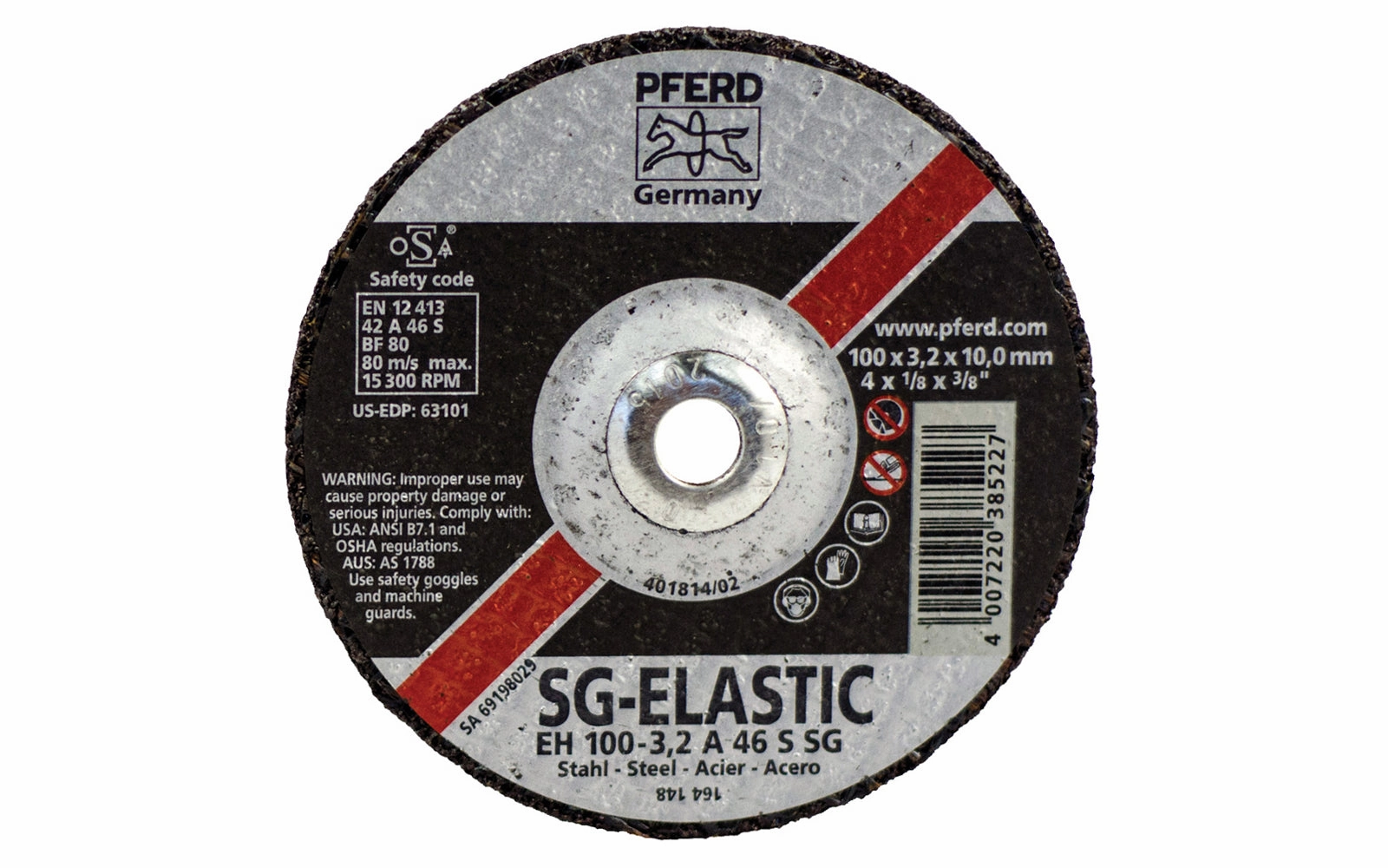 Pferd 4" Cut-Off Wheel - 1/8" Thick ~ 3/8" Arbor