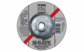 Pferd 5" Aluminum Grinding Wheel - 1/4" Thick ~ 5/8-11" Thread