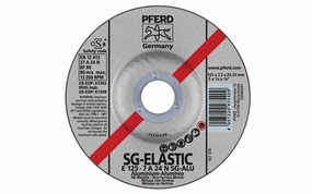 Pferd 5" Aluminum Grinding Wheel - 1/4" Thick ~ 7/8" Arbor