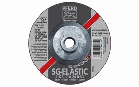 Pferd 5" Grinding Wheel - 1/4" Thick ~ 5/8-11 Thread
