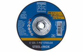 Pferd 5" Grinding Wheel - 1/4" Thick ~ 5/8-11 Thread