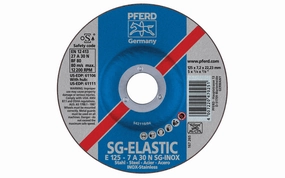 Pferd 5" Stainless Grinding Wheel - 1/4" Thick ~ 7/8" Arbor