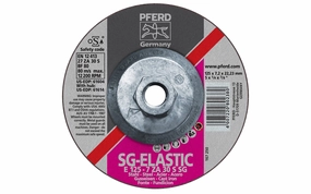 Pferd 5" Zirconium Grinding Wheel - 1/4" Thick ~ 5/8-11 Thread