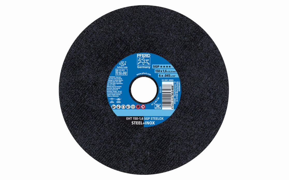 Pferd 6" Cut-Off Wheel - .045" Thick ~ 7/8" Arbor