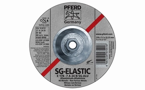Pferd 7" Aluminum Grinding Wheel - 1/4" Thick ~ 5/8-11 Thread