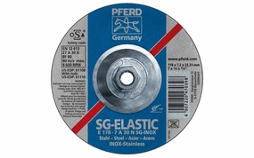Pferd 7" Grinding Wheel - 1/4" Thick ~ 5/8-11 Thread