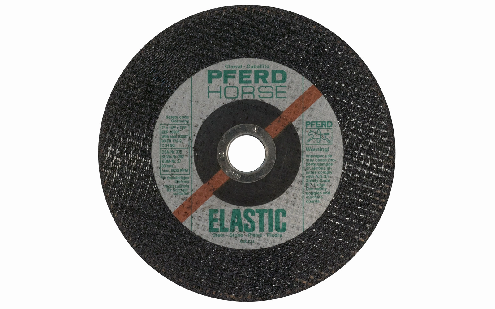 Pferd 7" Stone Cut-Off Wheel - 1/8" Thick ~ 7/8" Arbor