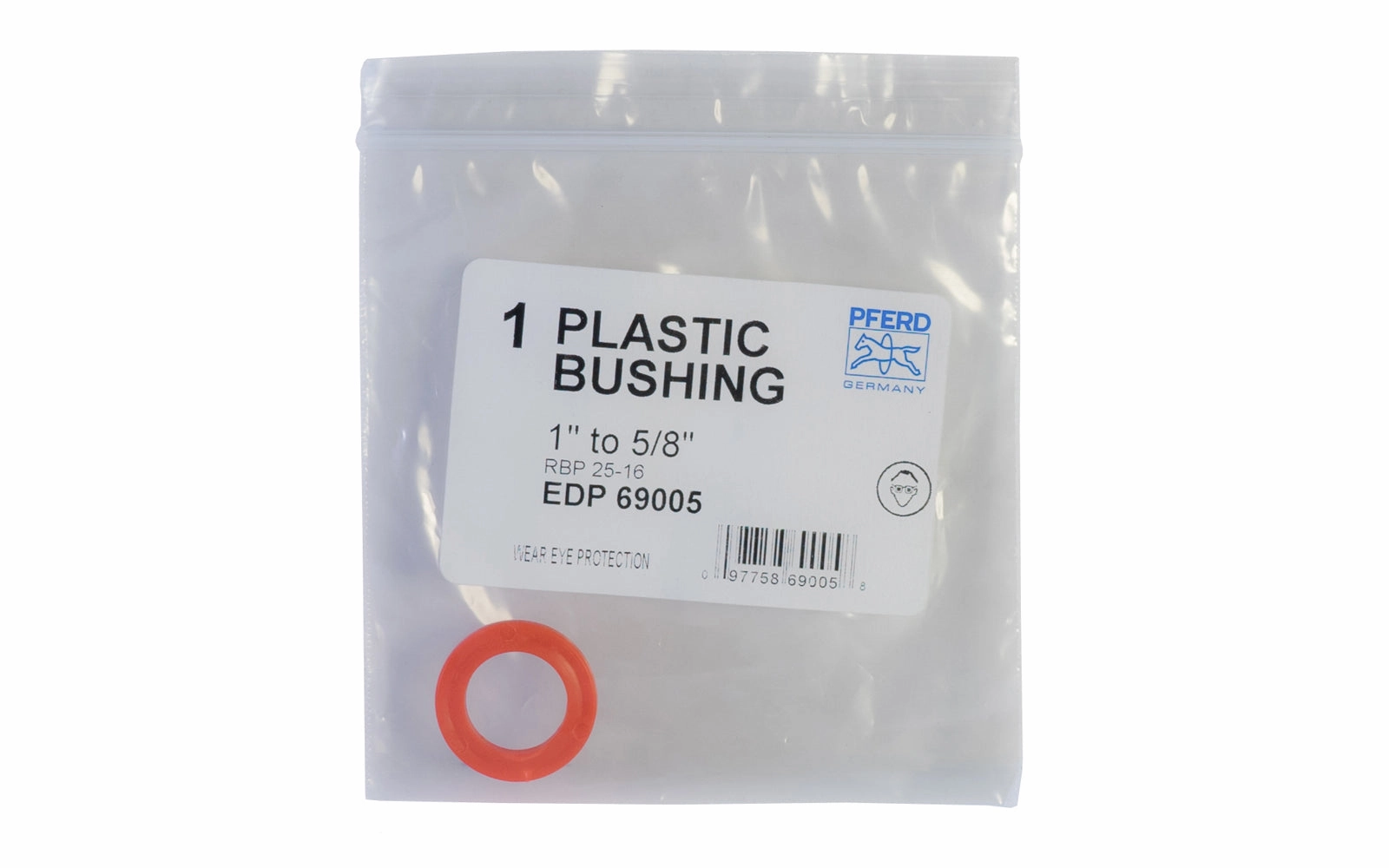 Pferd Plastic Bushing - 1" to 5/8"