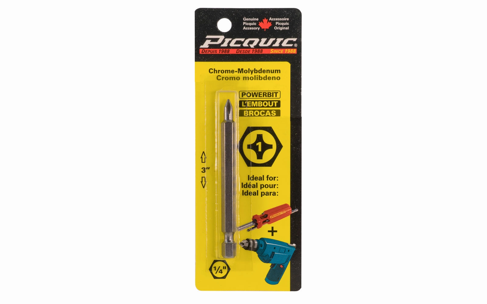 Picquic 3" Powerbit - #1 Phillips