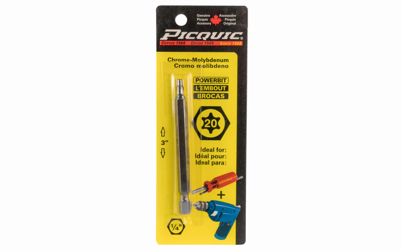 Picquic 3" Powerbit - Torx 20