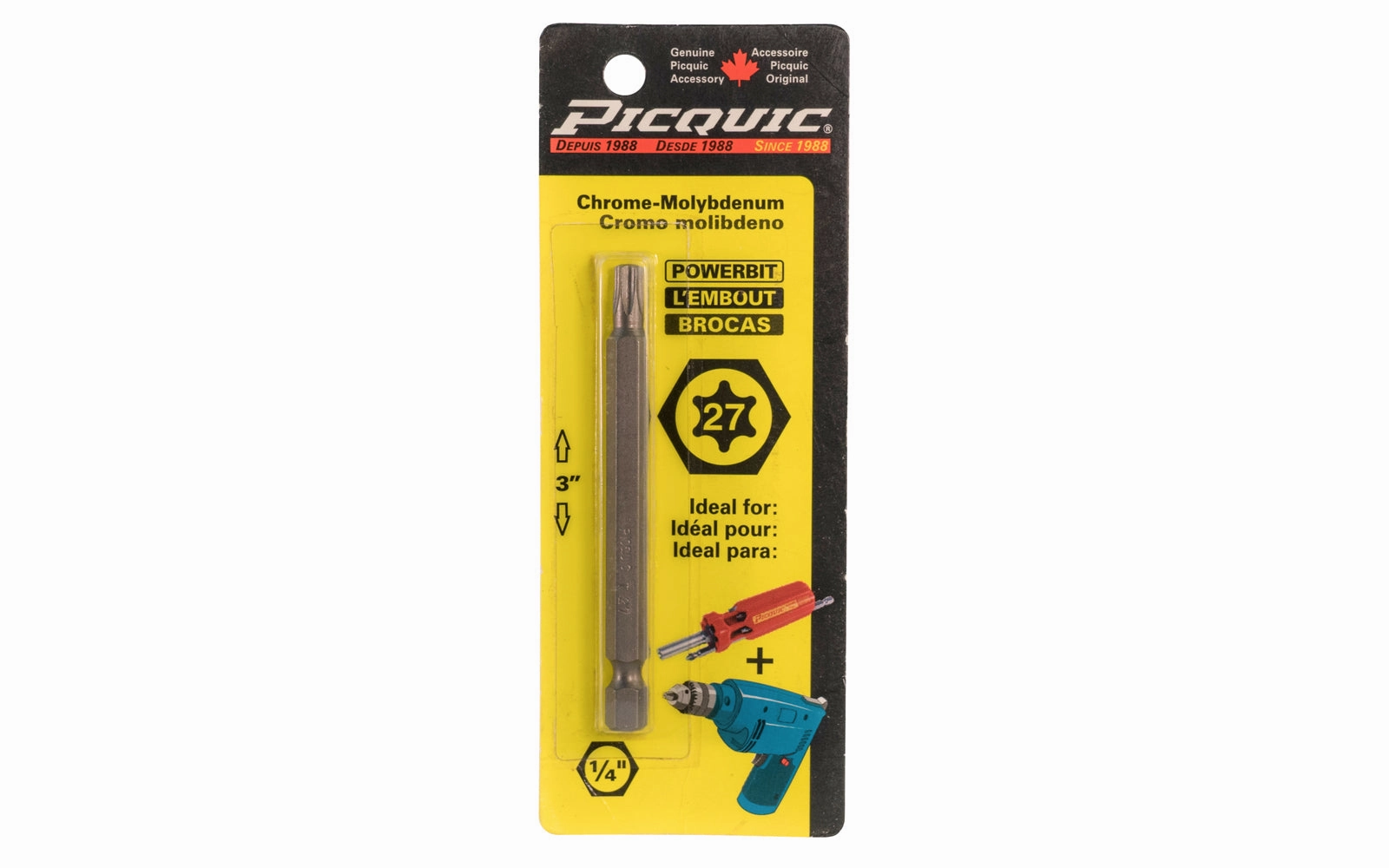 Picquic 3" Powerbit - Torx 27