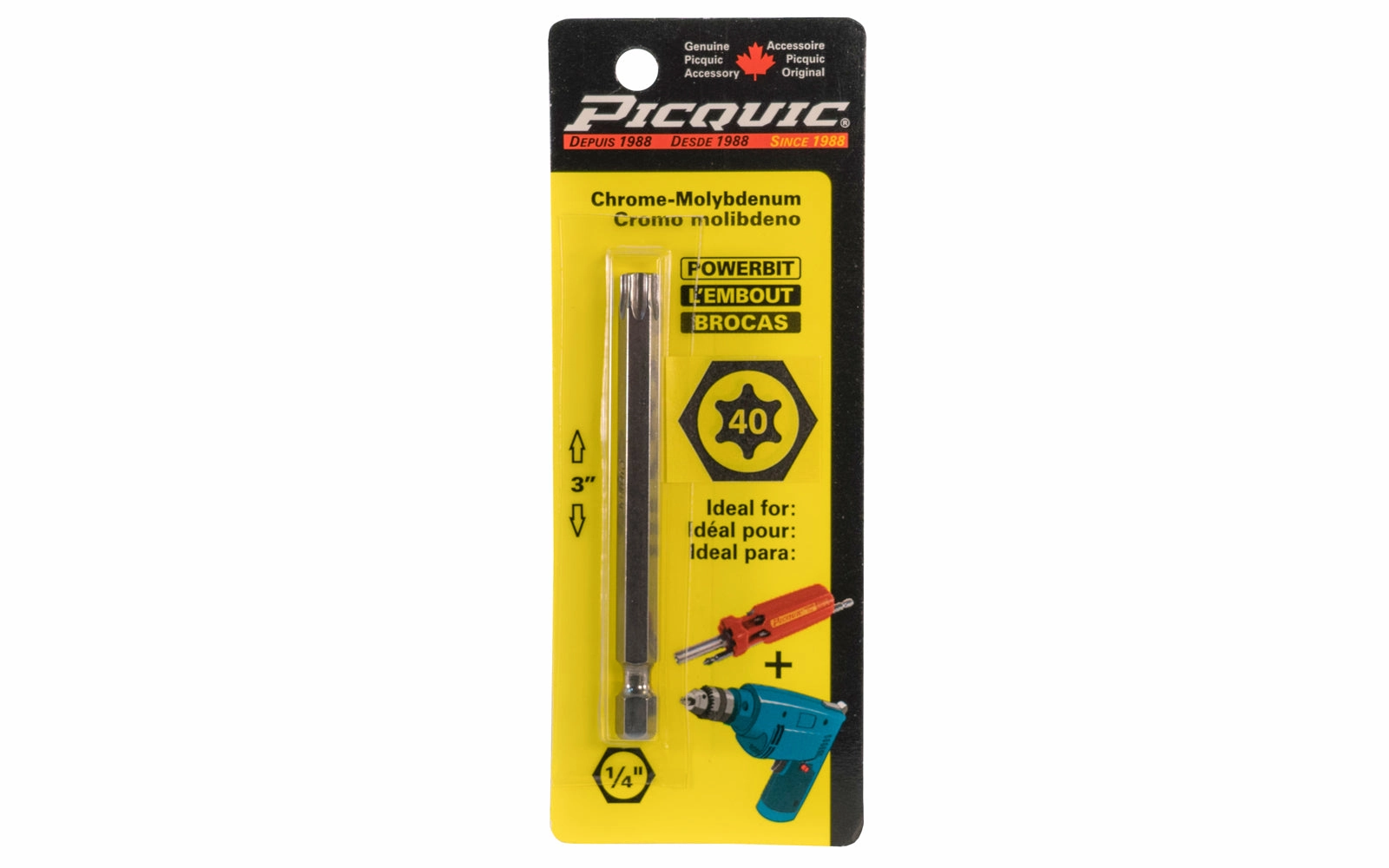 Picquic 3" Powerbit - Torx 40