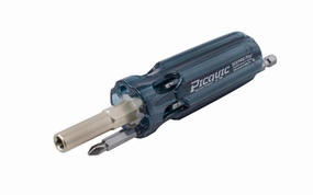 Picquic Black "Sixpac Plus" Multi-Bit Screwdriver