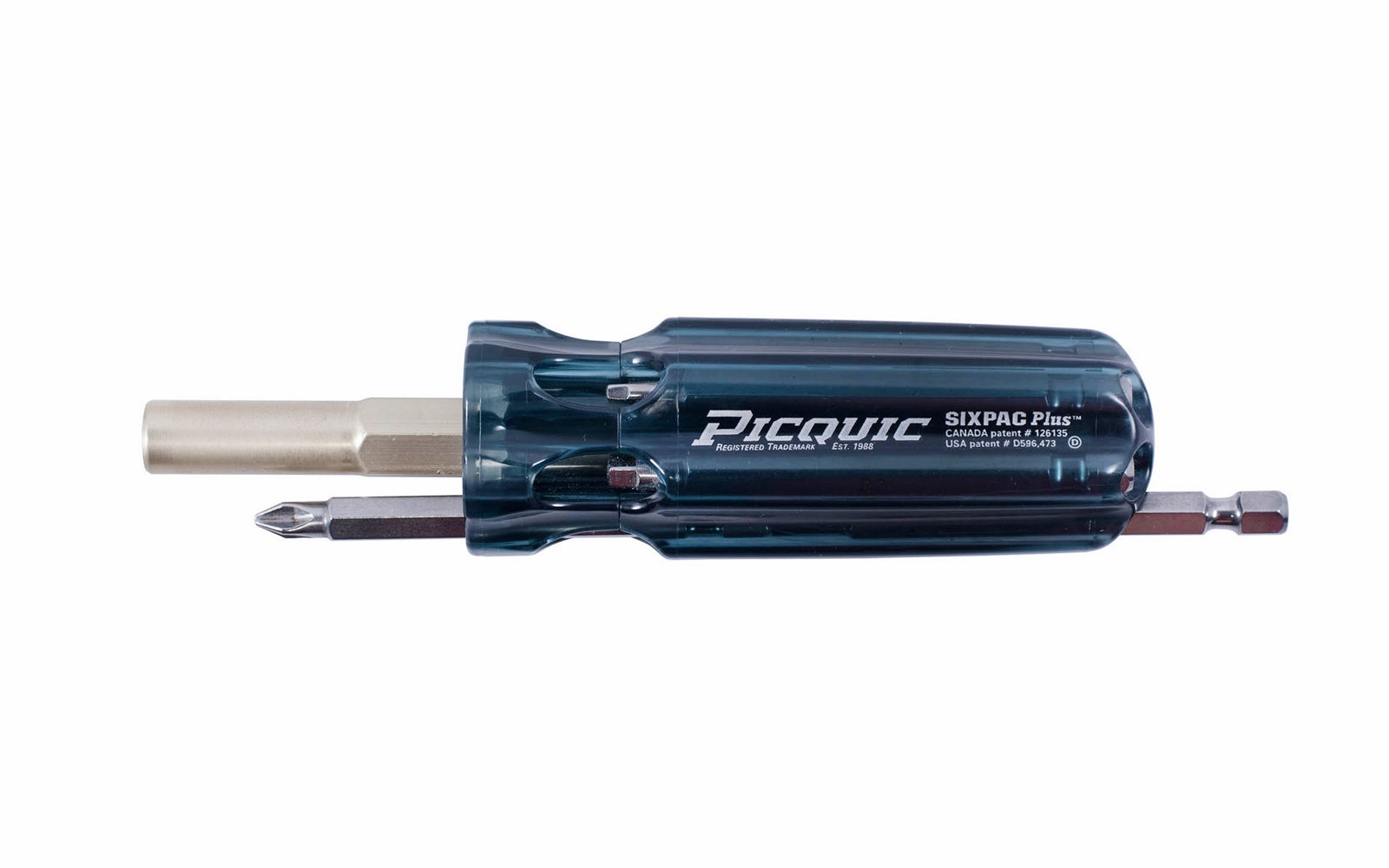 Picquic Black "Sixpac Plus" Multi-Bit Screwdriver