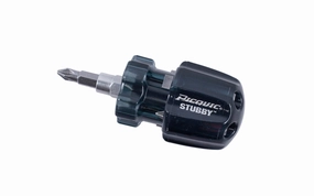 Picquic Black "Stubby" Multi-Bit Screwdriver