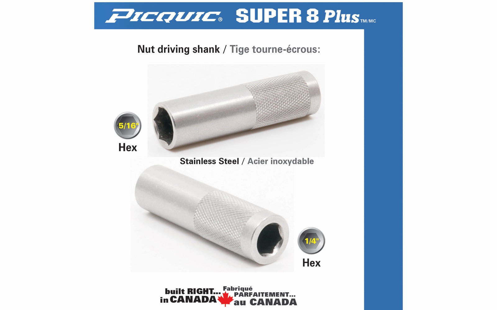 Picquic "Super 8 Plus" Multi-Bit Screwdriver - Carded