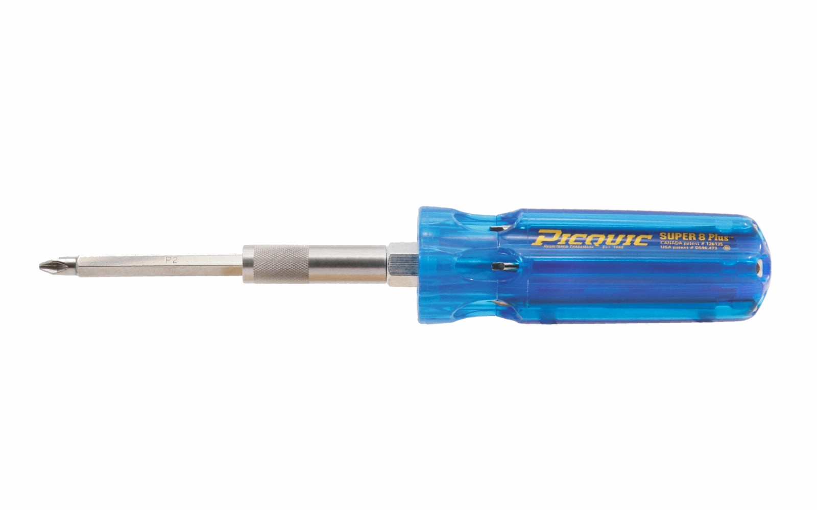 Picquic "Super 8 Plus" Multi-Bit Screwdriver - Carded