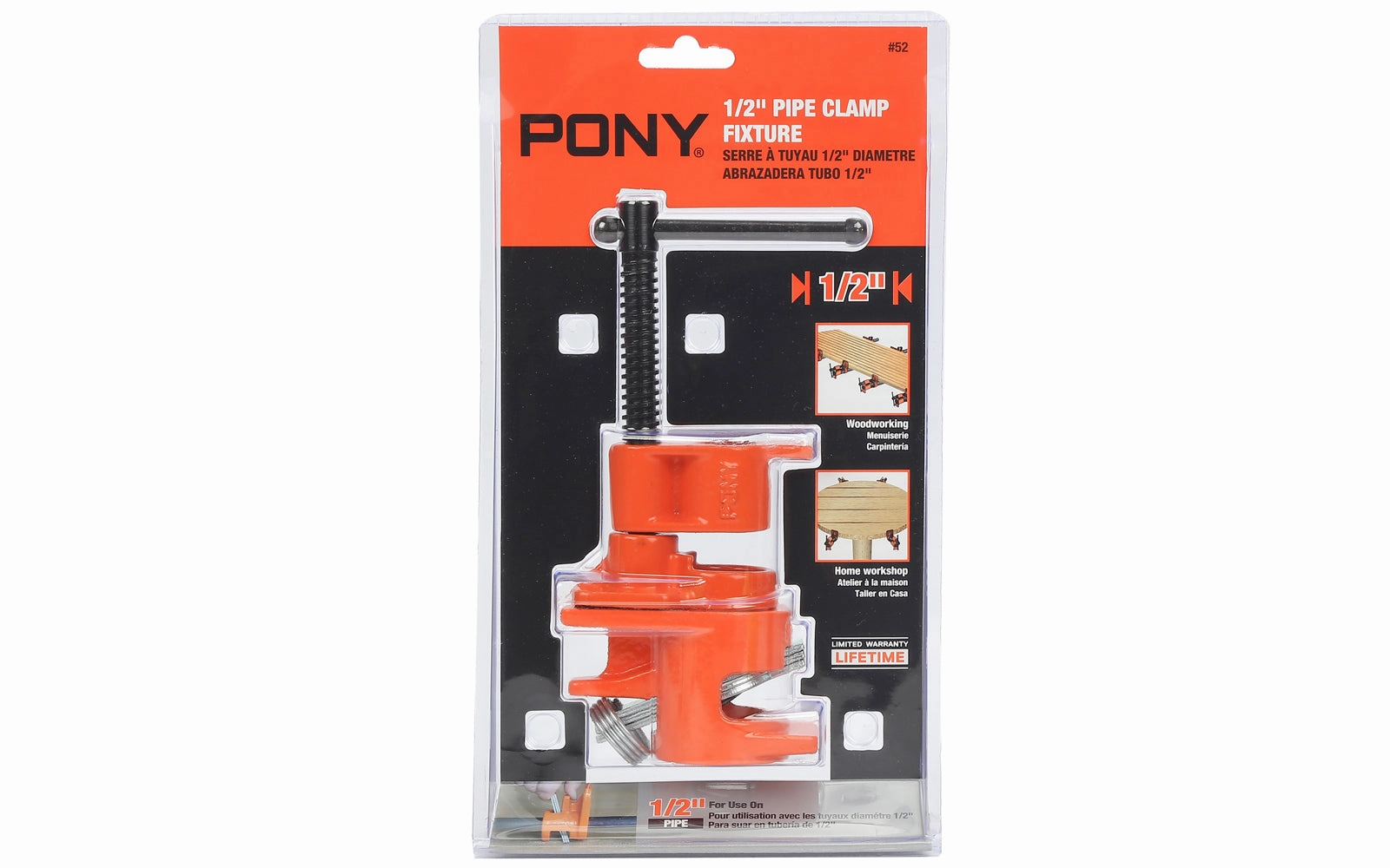 Pony 1/2" Pipe Clamp Fixture ~ No. 52