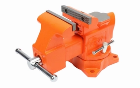 Pony 4" Heavy-Duty Bench Vise with Swivel Base ~ 3-1/2" Jaw Opening