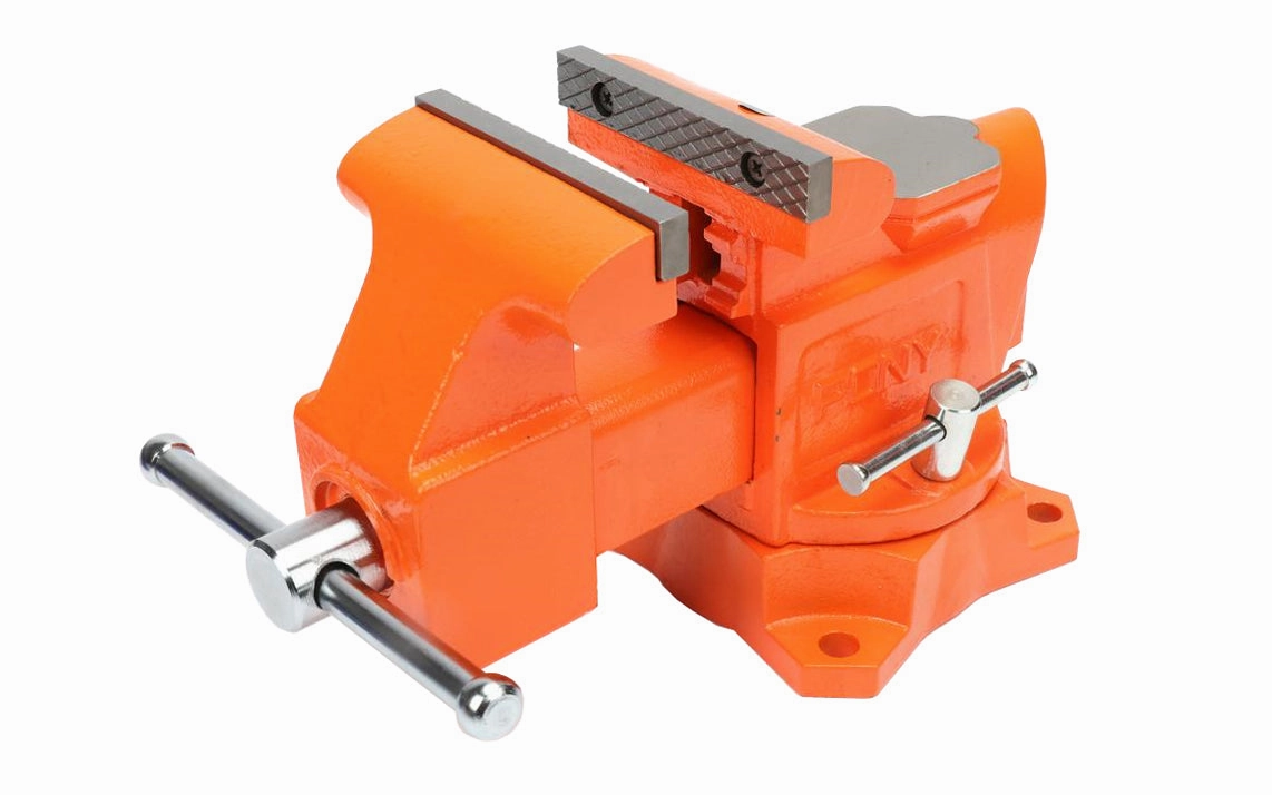 Pony 4" Heavy-Duty Bench Vise with Swivel Base ~ 3-1/2" Jaw Opening