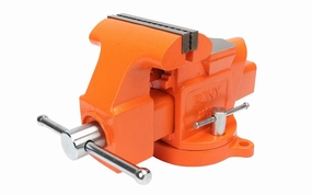 Pony 5" Heavy-Duty Bench Vise with Swivel Base ~ 4" Jaw Opening