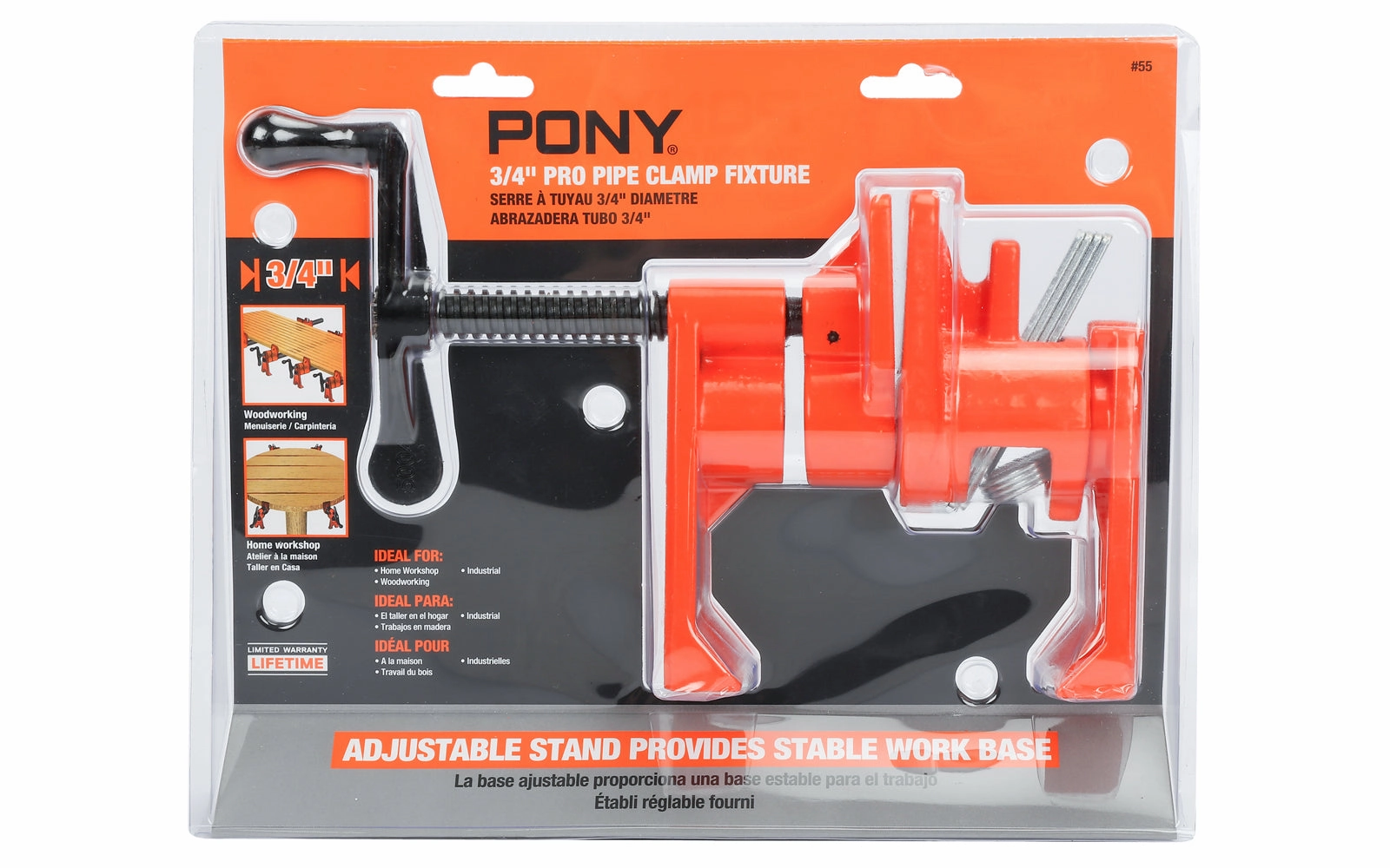Pony Professional 3/4" Pipe Clamp Fixture ~ No. 55
