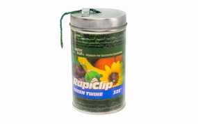 Rapiclip 3-Ply Green Natural Jute Twine with Storage Tin - 325'