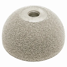 Rema 2" x 1" Dia. Contour Cup Rasps w/ Nut, 3/8" AH
