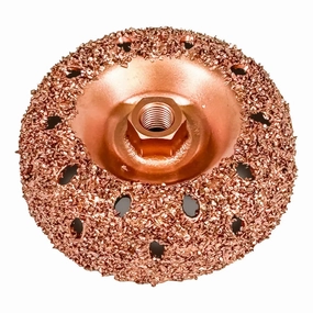Rema 3" Vented Cup Rasps - (3/8" AH, 36 Grit) - 6315