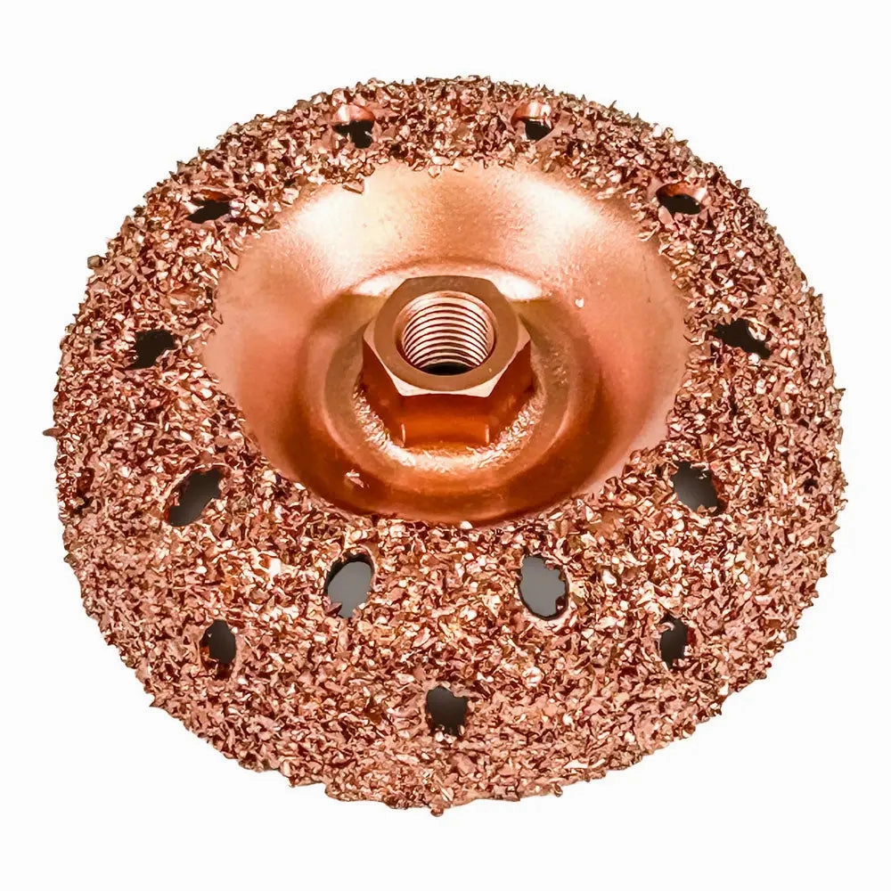 Rema 3" Vented Cup Rasps - (3/8" AH, 36 Grit) - 6315