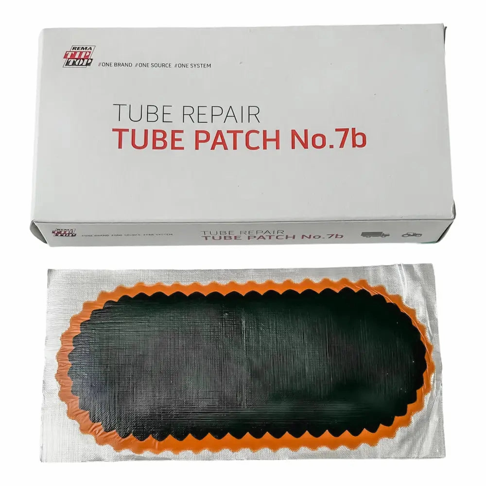 Rema 7B Red Edge Oval Patches For Heavy Truck, Tractor (Box of 10)