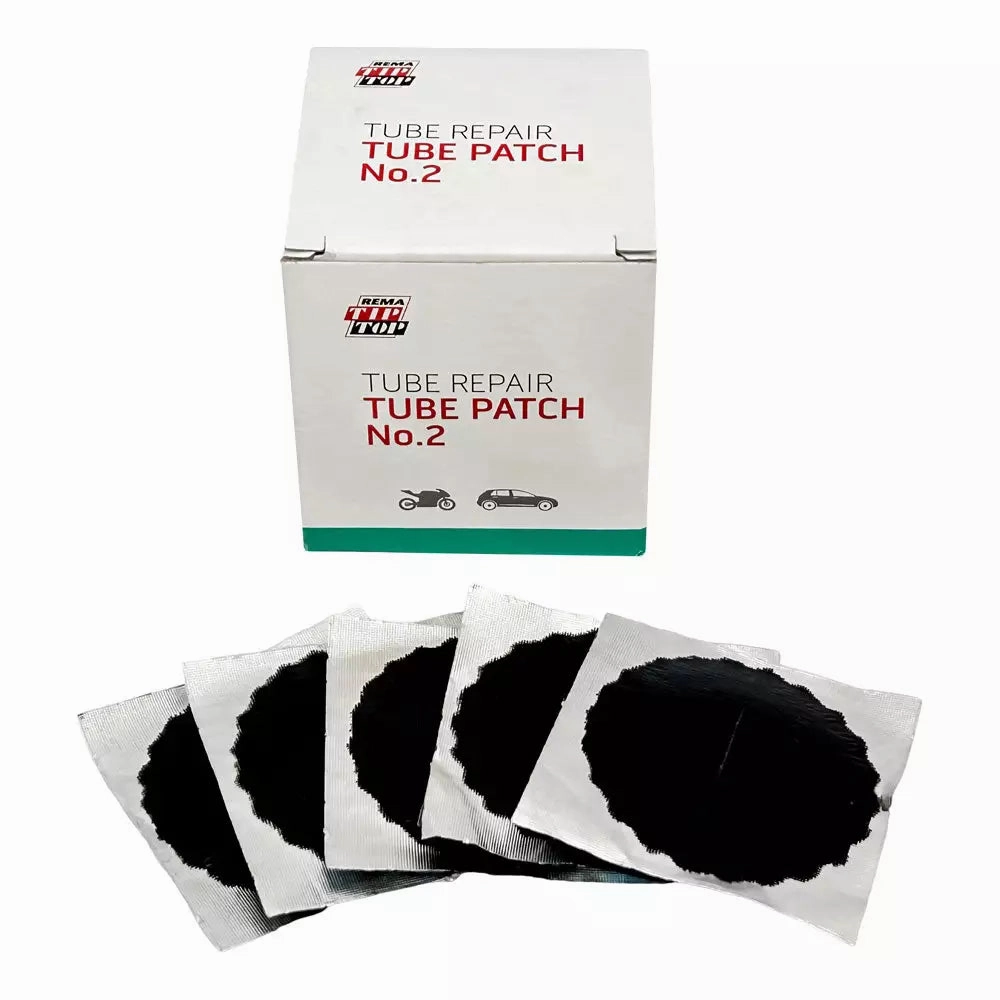 Rema Black Edge Vulcanizing Tube Patches - Round
