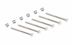 Replacement Silver Bolts for Glass Knobs & Pulls ~ 6 Pack