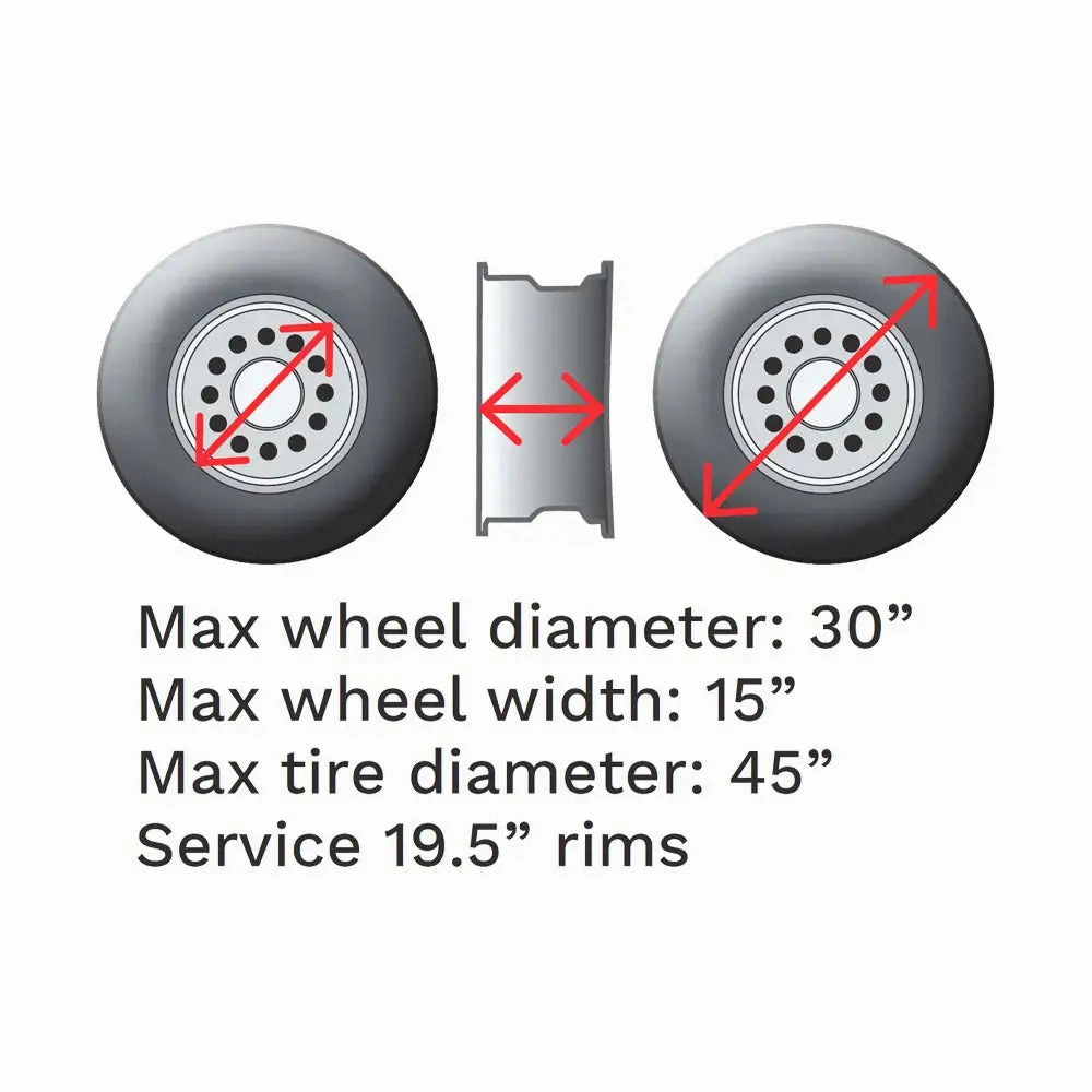 Rotary Auto Center-Post Leverless Tire Changer, Dual Roller - R1200