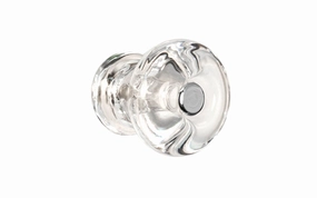 Round Glass Cabinet Knob ~ Clear