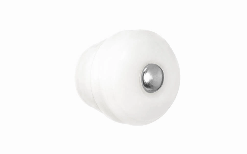 Round "Beehive" Style Glass Cabinet Knob ~ Translucent White - Opal