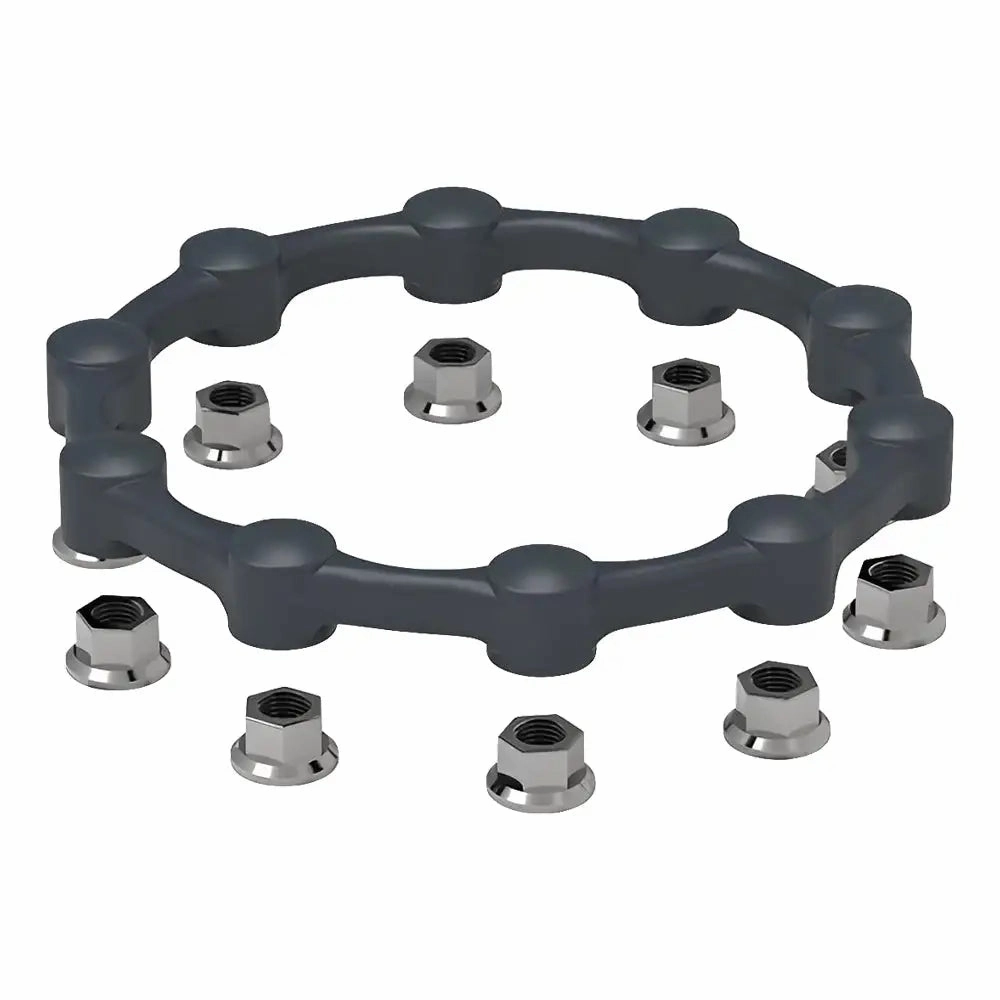 SafeWheel One-Piece Wheel Nut Retaining Ring & Protective Cap (Pair) - LLSG331028575