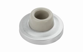 Satin Chrome Finish Solid Brass Wall Door Stop