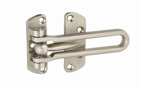 Satin Nickel Finish Door Security Guard
