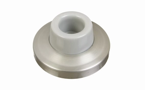 Satin Nickel Finish Solid Brass Wall Door Stop
