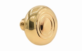 Single Brass Circle-Ring Design Doorknob