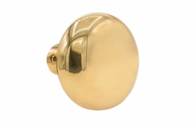 Single Brass Classic Smooth Doorknob