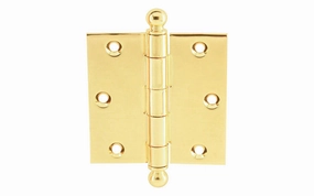 Single Classic Ball-Tip Door Hinge ~ 3-1/2" x 3-1/2"