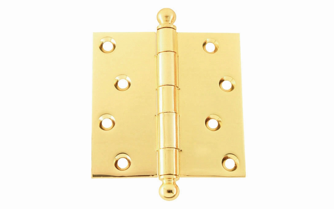 Single Classic Ball-Tip Door Hinge ~ 4" x 4"