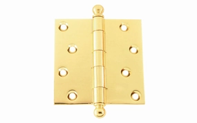 Single Classic Ball-Tip Door Hinge ~ 4" x 4"