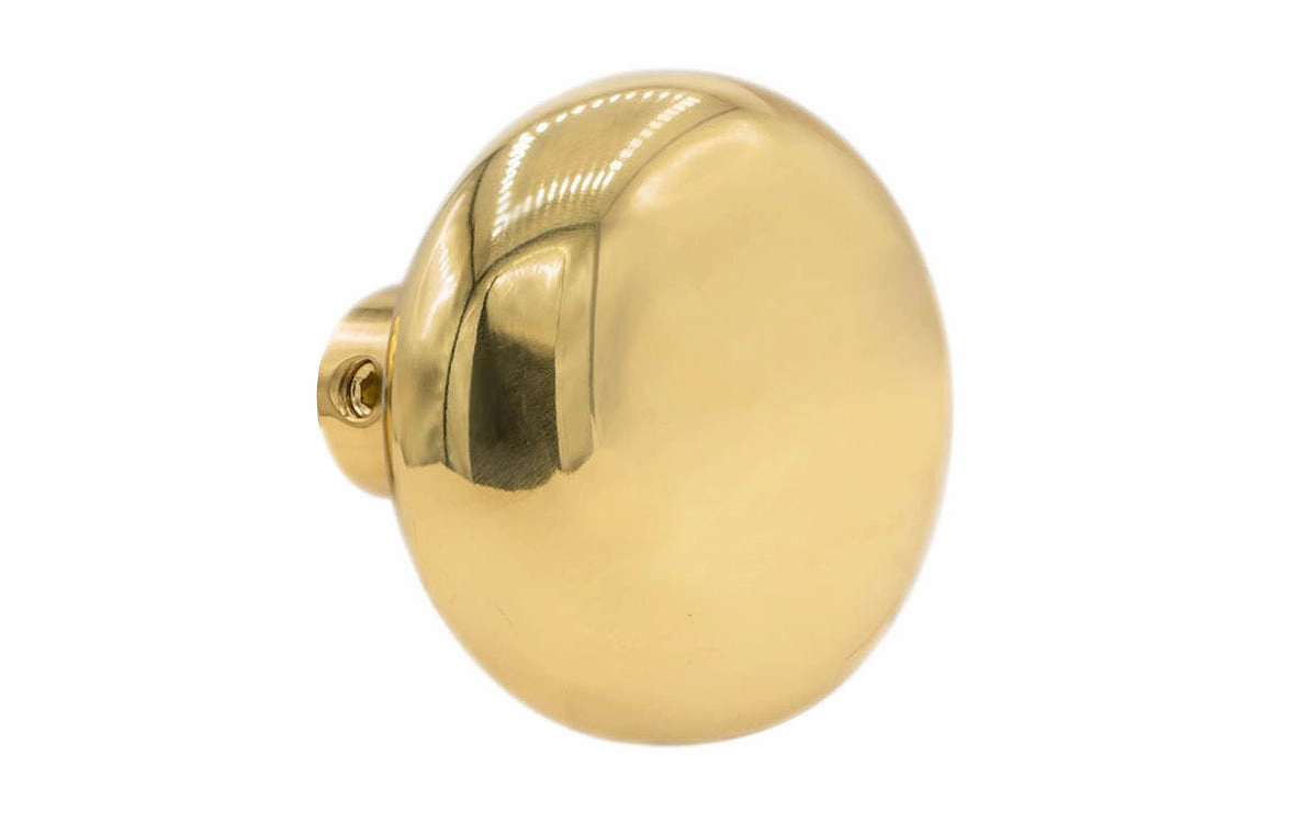Single Solid Brass Core Classic Smooth Doorknob