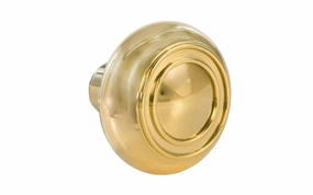Single Solid Brass Core "Circle-Ring" Doorknob