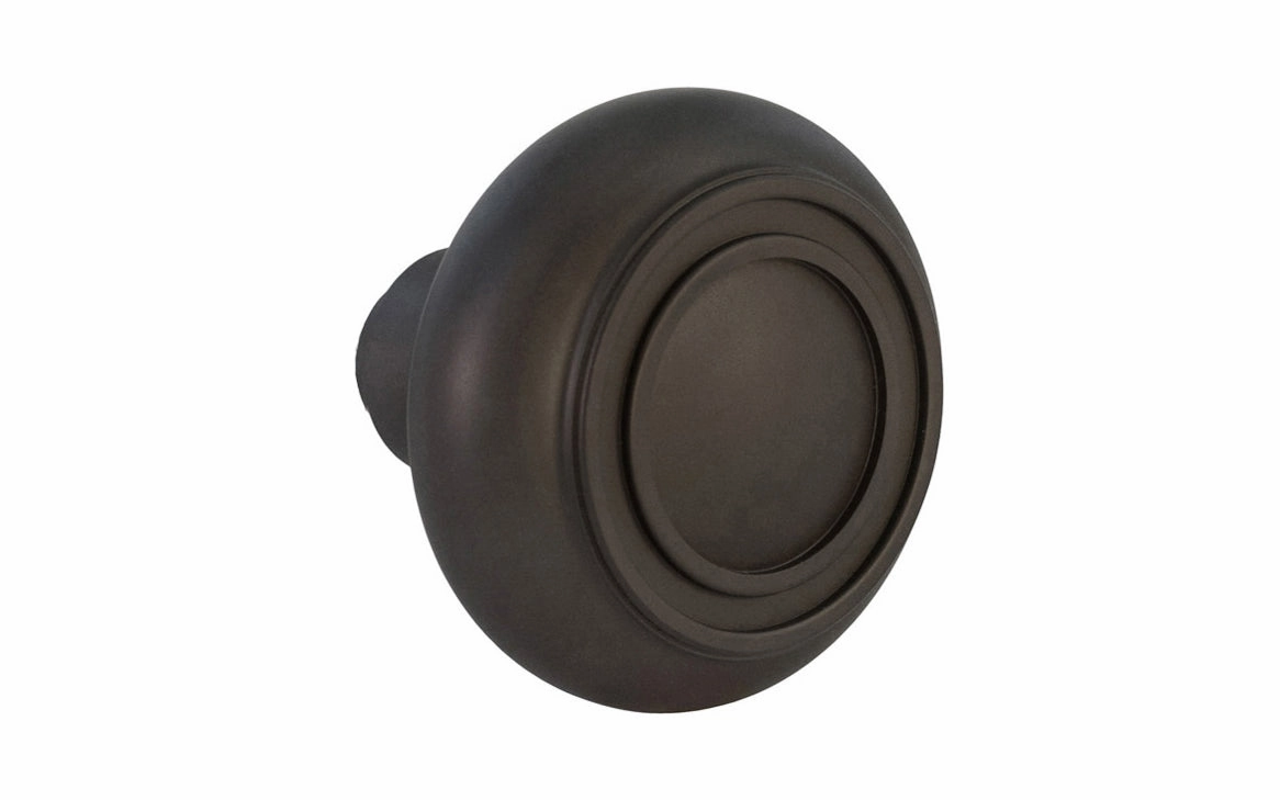 Single Solid Brass Core "Circle-Ring" Doorknob