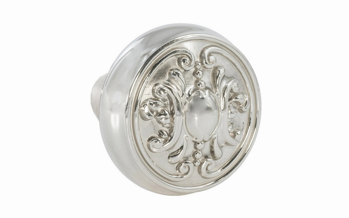 Single Solid Brass Core "Ornate" Doorknob